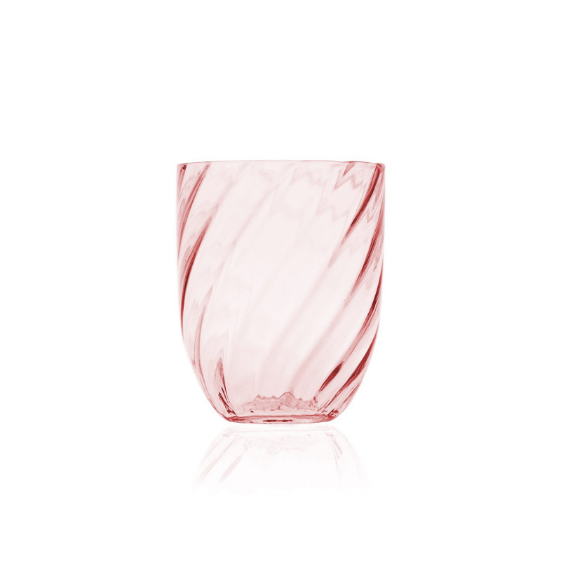 Rosa Swirl Glas fra Anna Von Lipa