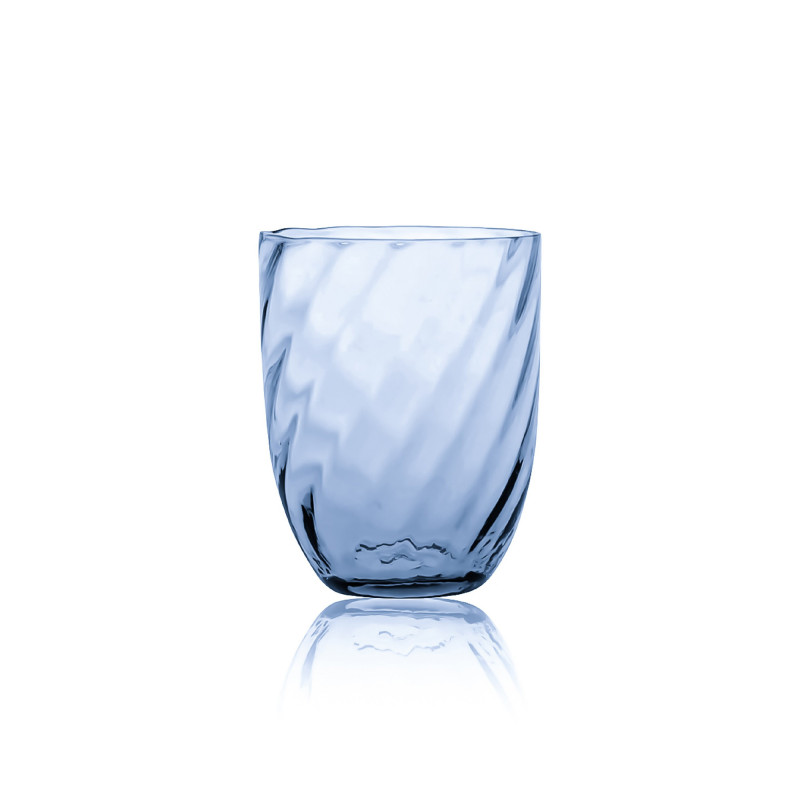 Blåt Swirl Glas fra Anna Von Lipa