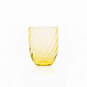 Gult Swirl Glas fra Anna Von Lipa