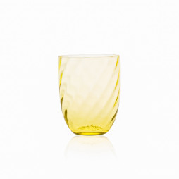 Gult Swirl Glas fra Anna Von Lipa