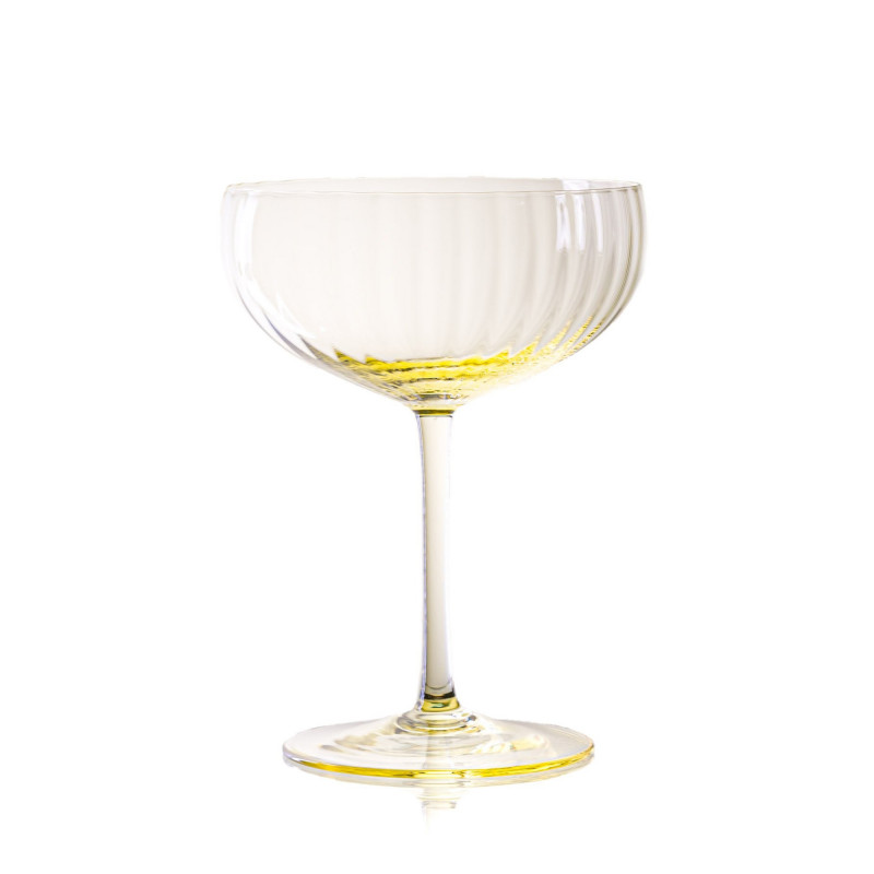 Lyon Cocktailglas I gul fra Anna Von Lipa