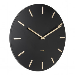 Sort Charm vægur, Karlsson - fra Present Time Ø 45 cm