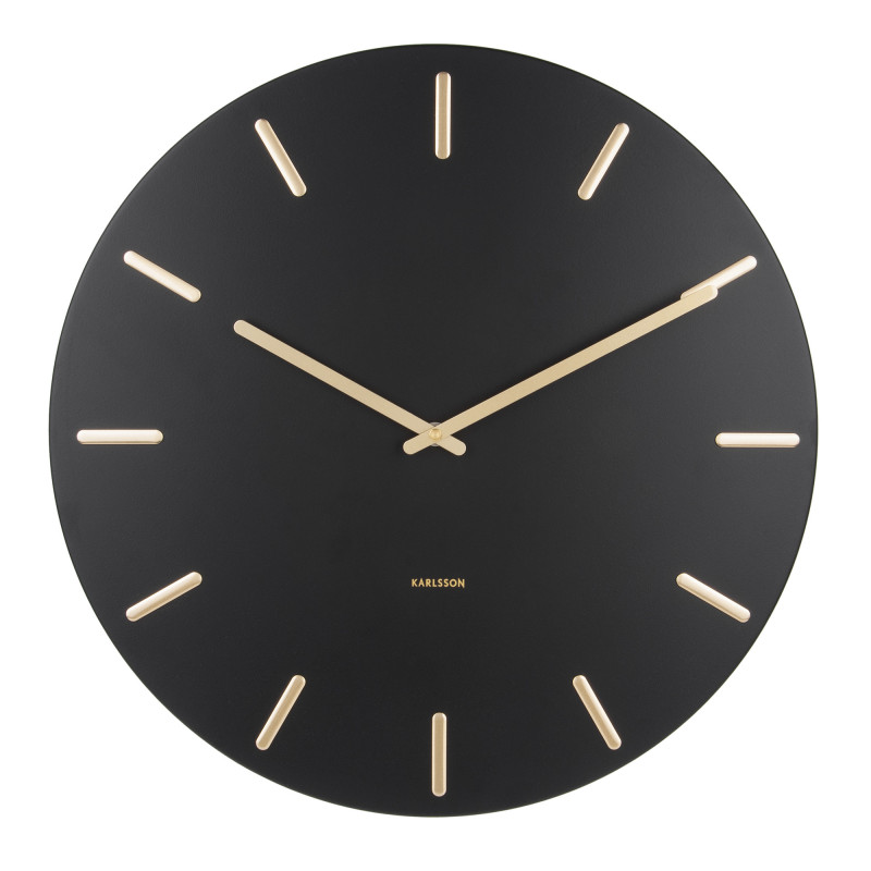Karlsson Charm vægur - Sort. Present Time Ø45 cm
