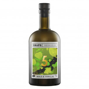 Lækker snaps 40 % No. 5 med Æble & Vanilje - Limited Edition. 50 cl