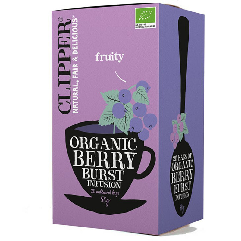 Clipper Organic Berry Burst Infusion - Økologisk 20 stk tebreve