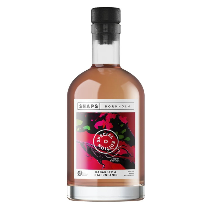 Lækker snaps 25 % Special Edition - Rabarber & Stjerneanis 50 cl