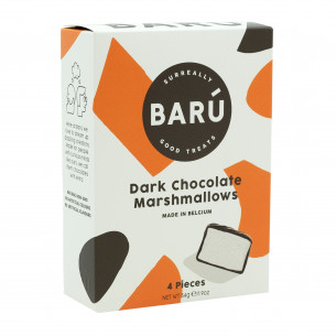 Dark Chocolate Marshmallows fra BARÚ, 54 gram