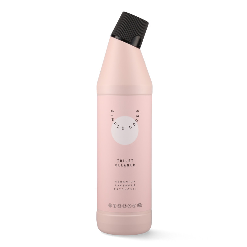 Toiletrens (750 ml) med duft af geranium, lavendel og patchouli fra Simple Goods