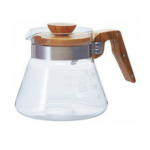 V60 02 kande i oliventræ fra Hario