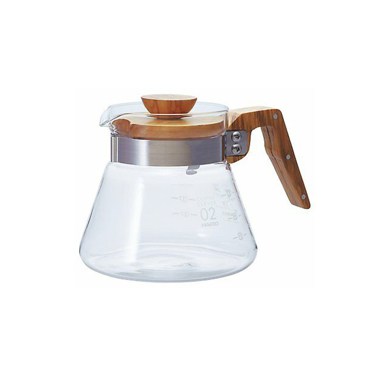 V60 02 kande i oliventræ fra Hario