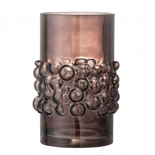Bendie vase, brun i glas fra Bloomingville