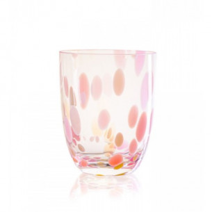 Big confetti glas fra Anna von Lipa i farven rosa og vanilje