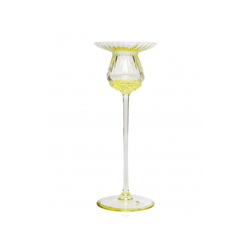 Tulipan lysestage i citron gul (20 cm) fra Anna von Lipa