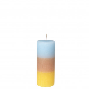 Rainbow bloklys, Pineapple Cloud (Lille) - lyseblå, beige og gul fra Broste Copenhagen