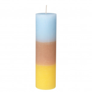 Rainbow bloklys, Pineapple Cloud (lyseblå, beige og gul) i stor fra Broste Copenhagen