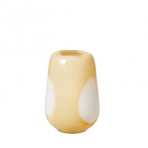 Ada vase i gul med store prikker (Dot Gul) fra Broste Copenhagen