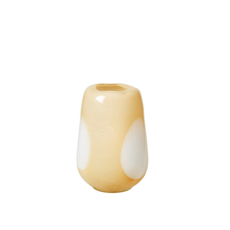 Ada vase i gul med store prikker (Dot Gul) fra Broste Copenhagen