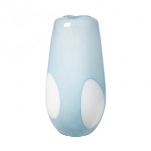 Ada vase i Dot blå (stor) fra Broste Copenhagen