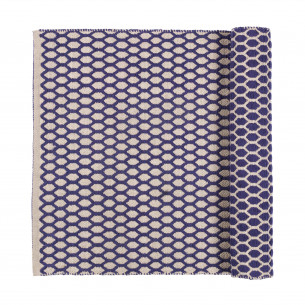 Boris tæppe, Maritime Blue (140 x 70 cm) fra Broste Copenhagen