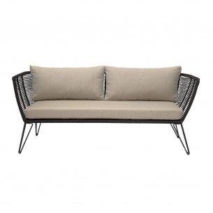 Mundo lounge sofa i sort fra Bloomingville