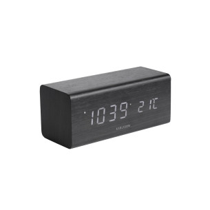 Block vækkeur i sort (L: 16 cm) fra Karlsson