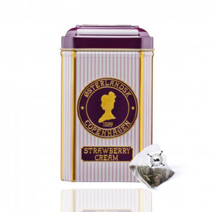 Strawberry Cream tebreve (12 stk) i flot dåse fra Østerlandsk Thehus