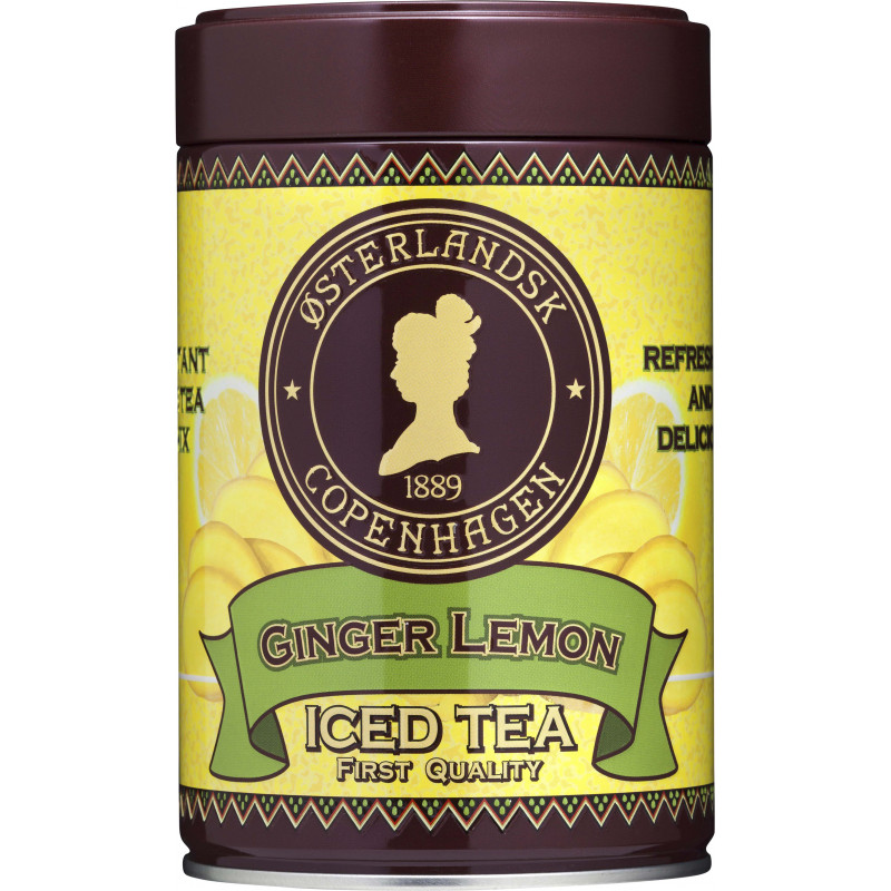 Iced Tea Ginger & Lemon pulver (500 gram) i flot dåse fra Østerlandsk Thehus