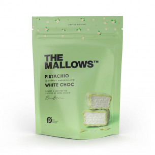 Skumfiduser med pistacie og hvid chokolade (90 gram) fra The Mallows