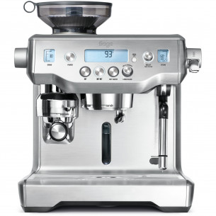 The Oracle espressomaskine i sølv fra Sage