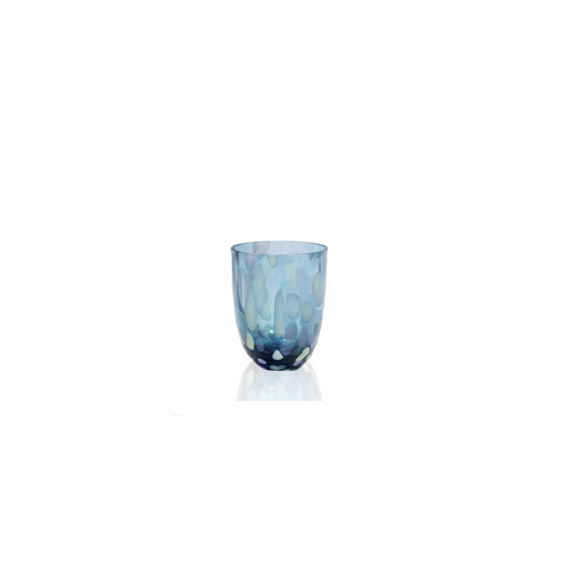 Big Confetti glas i aqua, rosa og vanilje (250 ml) fra Anna von Lipa