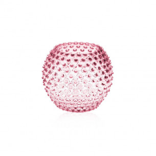 Hobnail Globe vase (18 cm) i rosa fra Anna von Lipa