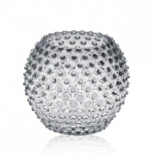 Hobnail Globe vase (Ø: 24 cm) i grå fra Anna von Lipa