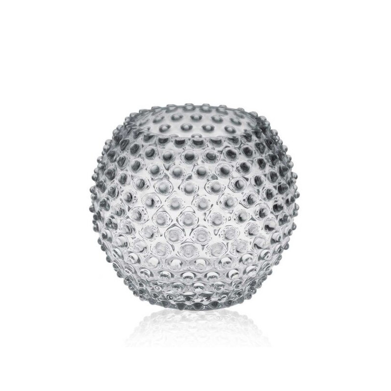 Hobnail Globe vase (Ø: 24 cm) i grå fra Anna von Lipa