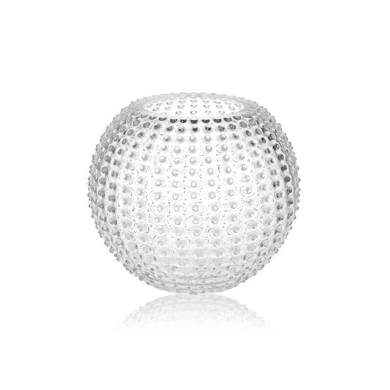 Hobnail Globe vase (Ø: 24 cm) i klar krystal fra Anna von Lipa