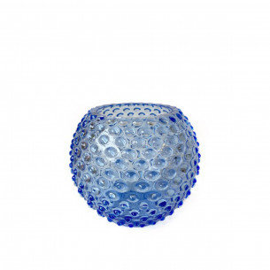 Hobnail Globe vase (18 cm) i Sky Blue fra Anna von Lipa