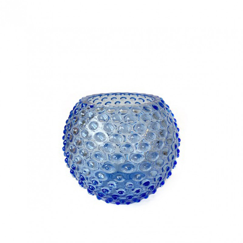 Hobnail Globe vase (18 cm) i Sky Blue fra Anna von Lipa