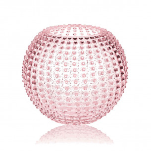 Hobnail Globe vase (24 cm) i rosa fra Anna von Lipa