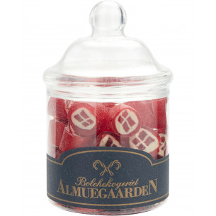Danske Flag bolcher (170 gram) i krukke fra Almuegaarden