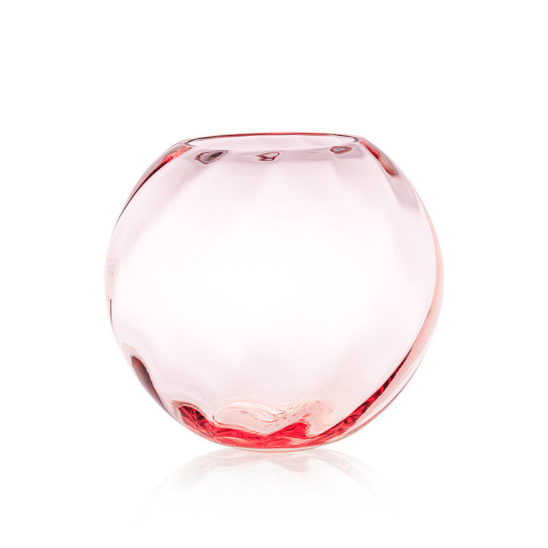 Swirl Globe vase (Ø: 18 cm) i rosa fra Anna von Lipa
