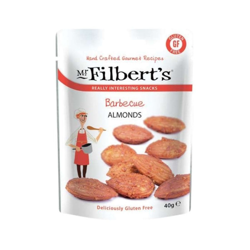 Mandler med barbeque krydderi (40 gram) fra Mr. Filberts