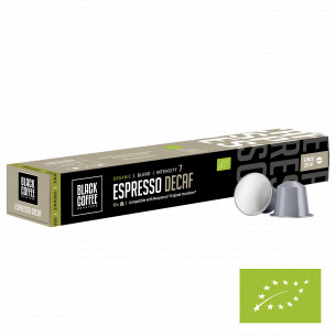 Espresso Decaf kaffekapsler (10 stk) fra Black Coffee Roasters