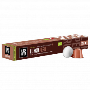 Lungo Peru kaffekapsler (10 stk) fra Black Coffee Roasters