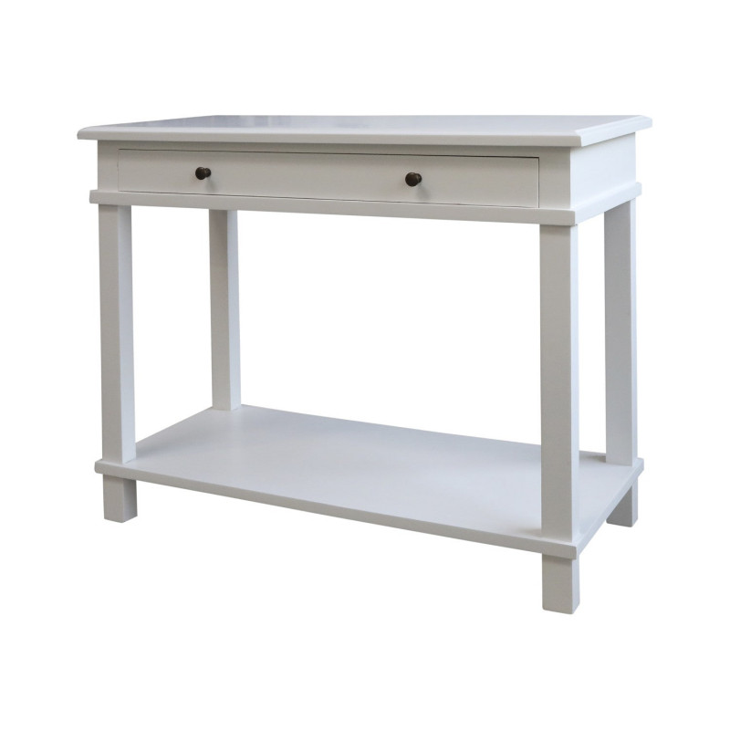 Kort anretterbord i hvid (L: 100 cm) fra Chic Antique