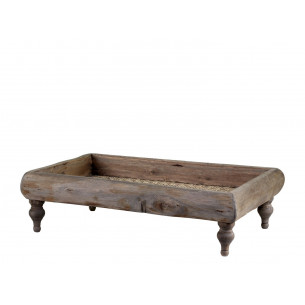 Bakke på fødder i træ (L: 33 cm) fra Chic Antique