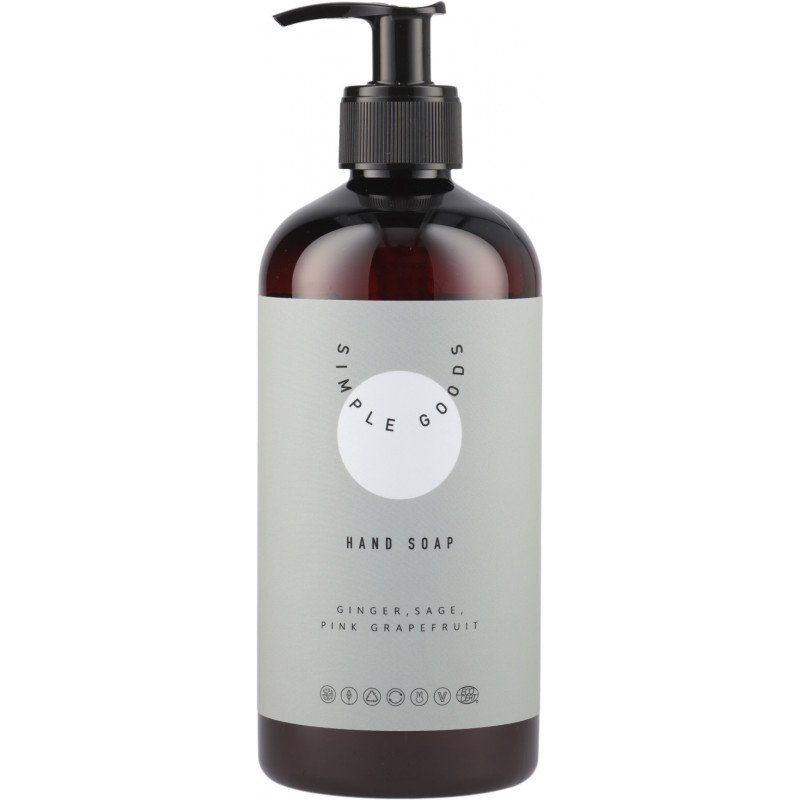 Flydende håndsæbe (450 ml) med duft af salvie og pink grape fra Simple Goods