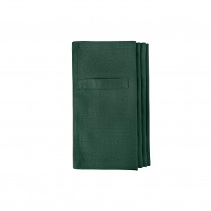 Hverdagsservietter i Dark Green (4 stk) fra The Organic Company