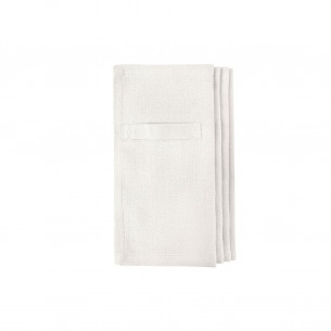 Hverdagsserviet i Natural White (4 stk) fra The Organic Company