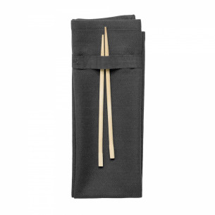 Stofserviet i Dark Grey fra The Organic Company