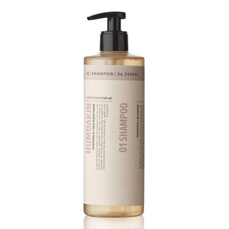 Shampoo med kamille og havtorn (500 ml) fra Humdakin