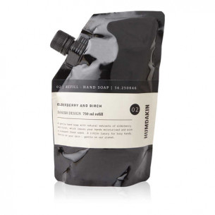 Refill til håndsæbe m. hyldebær og birk (750 ml) fra Humdakin